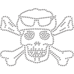 Pirates of the Caribbean Rhinestone Iron-on Transfer for Mask
